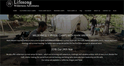 Desktop Screenshot of lifesongadventures.com